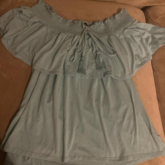 Ashley Stewart Women's Blue and Green Blouses - Picture 1 of 1